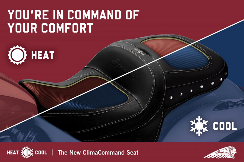 Indian Announce New Cooled & Heated Seat Technology