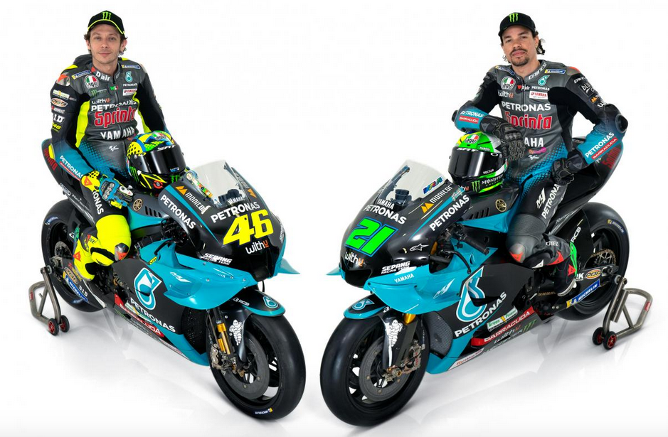 Franco and Valentino Unveil Petronas  Yamaha YZR-M1