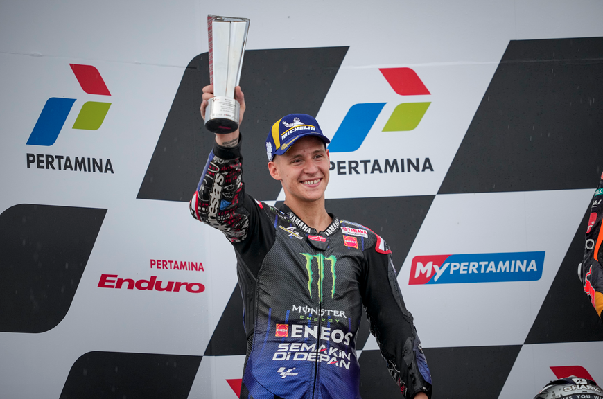 QUARTARARO IMPRESSES WITH SECOND PLACE