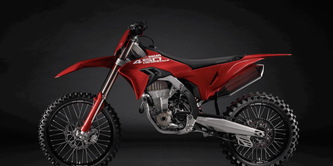 First Desmo450 MX Rolls off the Production Line