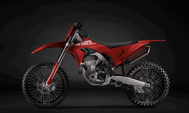 First Desmo450 MX Rolls off the Production Line
