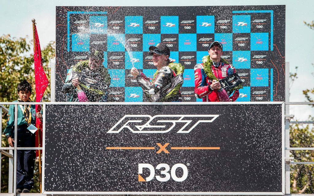 Michael Dunlop claims 2025 Superbike TT podium