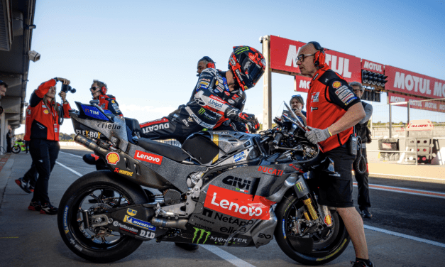 Ducati Lenovo celebrates centenary at Valencia test